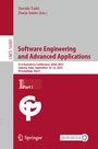 Cover: Software Engineering and Advanced Applications - Springer
