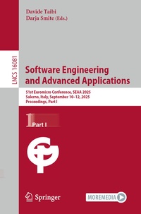 Enlarge image Cover: Software Engineering and Advanced Applications - Springer