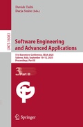 Cover: Software Engineering and Advanced Applications - Springer