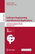 Cover: Software Engineering and Advanced Applications - Springer