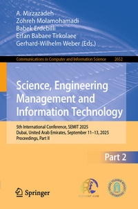 Enlarge image Cover: Science, Engineering Management and Information Technology - Springer