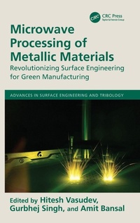 Enlarge image Cover: Microwave Processing of Metallic Materials - CRC Press