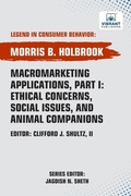 Cover: Macromarketing Applications, Part I Ethical Concerns, Social Issues, and Animal Companions - Vibrant Publishers