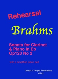 Abbildung von: Rehearsal Brahms: Clarinet Sonata in Eb - Queen's Temple Publications