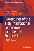 Cover: Proceedings of the 11th International Conference on Industrial Engineering - Springer