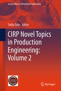 Cover: CIRP Novel Topics in Production Engineering: Volume 2 - Springer