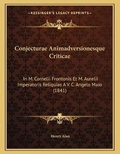 Cover: Conjecturae Animadversionesque Criticae - Kessinger Publishing