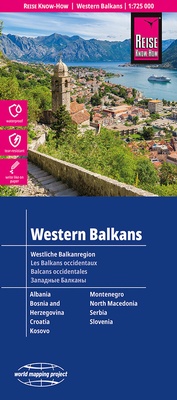 Abbildung von: Reise Know-How Landkarte Westliche Balkanregion / Western Balkans (1:725.000) - Reise Know-How Verlag Peter Rump GmbH