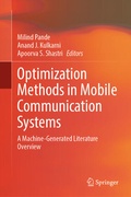 Cover: Optimization Methods in Mobile Communication Systems - Springer