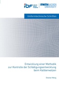 Cover: Entwicklung einer Methodik zur Kontrolle der Sch&auml;digungsentwicklung beim Kaliberwalzen - Verlag G&uuml;nter Mainz