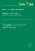 Cover: "Parla, e sie breve e arguto" - Narr Francke Attempto Verlag