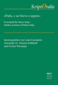 Cover: "Parla, e sie breve e arguto" - Narr Francke Attempto