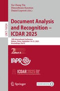 Cover: Document Analysis and Recognition - ICDAR 2025 - Springer