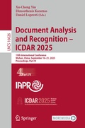 Cover: Document Analysis and Recognition - ICDAR 2025 - Springer