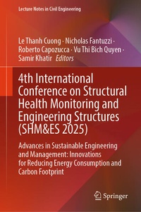 Enlarge image Cover: 4th International Conference on Structural Health Monitoring and Engineering Structures (SHM&ES 2025) - Springer