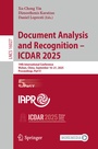 Cover: Document Analysis and Recognition - ICDAR 2025 - Springer