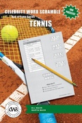 Cover: Celebrity Word Scramble Hall of Fame Series Tennis - Maier Publishing