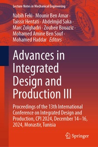 Enlarge image Cover: Advances in Integrated Design and Production III - Springer