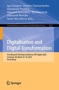 Enlarge image Cover: Digitalisation and Digital Transformation - Springer