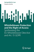 Cover: Whistleblower Protection and the Right of Access - Springer