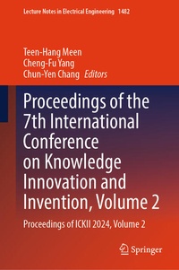 Enlarge image Cover: Proceedings of the 7th International Conference on Knowledge Innovation and Invention, Volume 2 - Springer