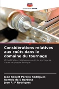 Cover: Considerations relatives aux couts dans le domaine du tournage - Editions Notre Savoir