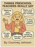 Cover: Things Preschool Teachers Really Say - Things Preschool Teachers Really Say