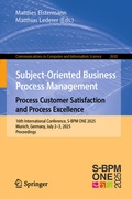 Cover: Subject-Oriented Business Process Management. Process Customer Satisfaction and Process Excellence - Springer