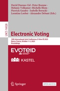 Cover: Electronic Voting - Springer