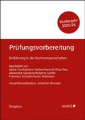 Cover: Pr&uuml;fungsvorbereitung Einf&uuml;hrung in die Rechtswissenschaften - Manz