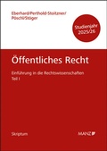 Cover: &Ouml;ffentliches Recht Einf&uuml;hrung in die Rechtswissenschaften Teil I - Manz