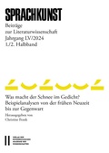Cover: Sprachkunst - Beitr&auml;ge zur Literaturwissenschaft, Jahrgang LV/2024, 1. und 2. Halbband - Verlag der &ouml;sterreichischen Akademie der Wissenschaften