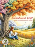Cover: Jahrestr&auml;ume 2026 - Kalender zum Ausmalen, Tr&auml;umen und Innehalten - Papierfresserchens MTM-Verlag