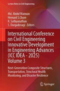 Abbildung von: International Conference on Civil Engineering Innovative Development in Engineering Advances (ICC IDEA - 2025) Volume 3 - Springer