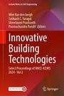 Cover: Innovative Building Technologies - Springer