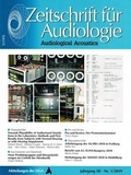 Cover: Zeitschrift f&uuml;r Audiologie - Median