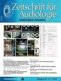 Enlarge image Cover: Zeitschrift für Audiologie - Median