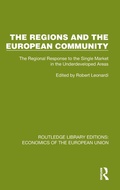 Cover: The Regions and the European Community - Routledge