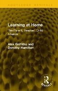 Cover: Learning at Home - Routledge