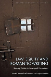 Enlarge image Cover: Law, Equity and Romantic Writing - Edinburgh University Press