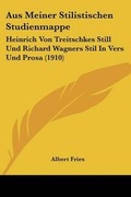 Cover: Aus Meiner Stilistischen Studienmappe - Kessinger Publishing