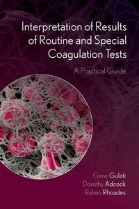 Enlarge image Cover: Interpretation of Results of Routine and Special Coagulation Tests - OUP eBook
