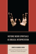 Cover: Historic Negro Spirituals as Biblical Interpretation - Lexington Books/Fortress Academic