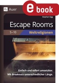 Cover: Escape Rooms Weltreligionen 5-10 - Auer Verlag