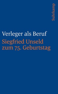Abbildung von: Verleger als Beruf - Suhrkamp