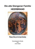 Cover: Die alte Giengener Familie HEERBRAND - epubli