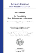 Cover: Der Unerm&uuml;dliche. Horst Klinkmann zum 90. Geburtstag - trafo Wissenschaftsverlag