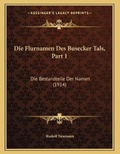 Cover: Die Flurnamen Des Busecker Tals, Part 1 - Kessinger Publishing