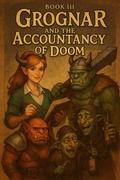 Cover: Grognar and the Accountancy of Doom (The Whispering Labyrinth, #3) - Mark Adams