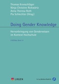 Cover: Doing Gender Knowledge - Verlag Barbara Budrich